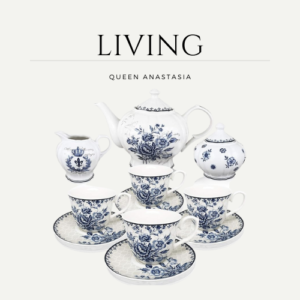 Tea cups, Tea Pot, Creamer and Sugar Set, Gift box